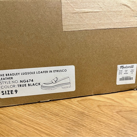 Madewell Bradley Lugsole Loafer Black Size 9 NEW - Picture 9 of 9